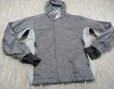 Nike ACG Jacke Herren S Grau Außenschicht 3 Kapuze Shell Wandern Wasserdicht Mantel