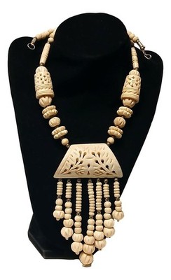 Handmade Artisan Tribal Bone  Necklace  India Ethnic 