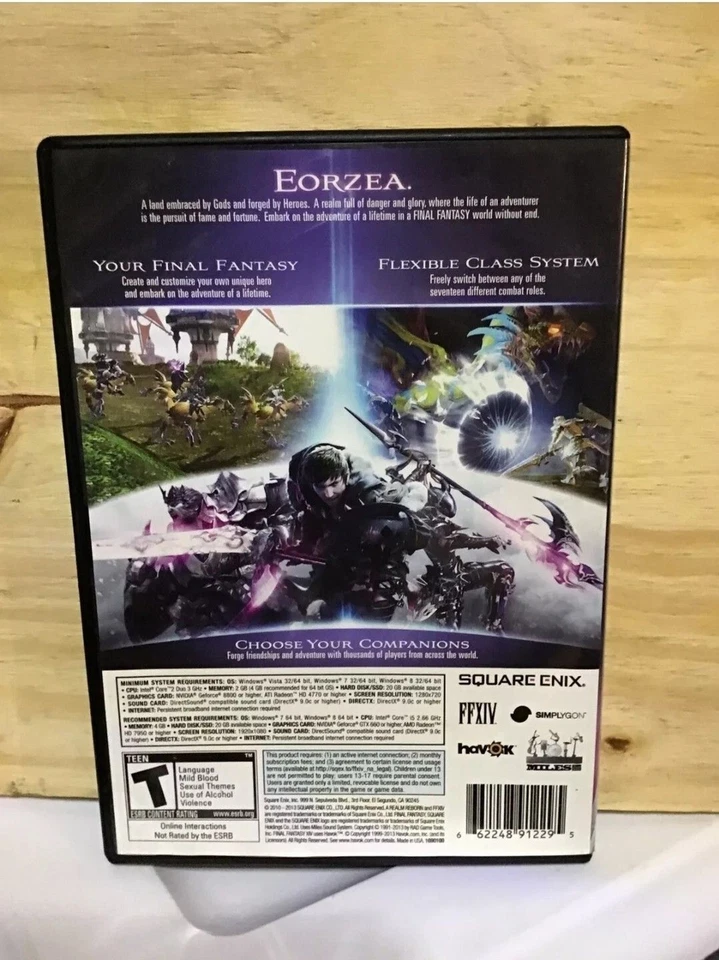 Final Fantasy XIV Online: A Realm Reborn (PC DVD-ROM: Windows, 2013) Foto 4 de 4