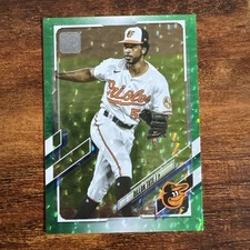 DILLON TATE 2021 Topps Update Series Baseball Card Green Foil /499 Orioles