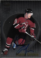 Brendan Morrison 1998/99 Bowmans Best Certified Auto, card #A7A, NJ Devils