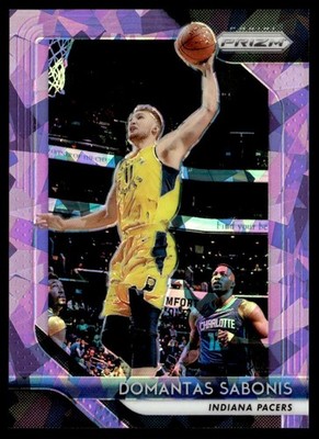 2018-19 Panini Prizm Prizms Purple Ice Domantas Sabonis 075/149 Indiana Pacers