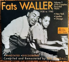 Fats Waller Vol 5 Complete Works 1938–1940 4CD Box Set JSP 949 New Sealed