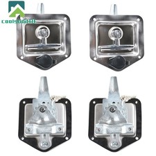 Tool Box Lock RV Door Latch w/2 Pcs Keys Stainless Steel Polish 4 x T-handle
