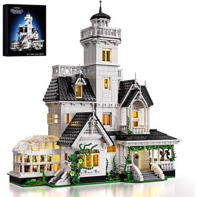 Magic House Building Set with LED, 1877PCS Architecture Model Compatible Blocks