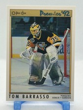 Tom Barrasso 1991-92 O-Pee-Chee Premier #103 - Pittsburgh Penguins