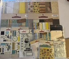 Farm House Paper Company-RETRO Scrapbooking Kit, NEW SET OF 10