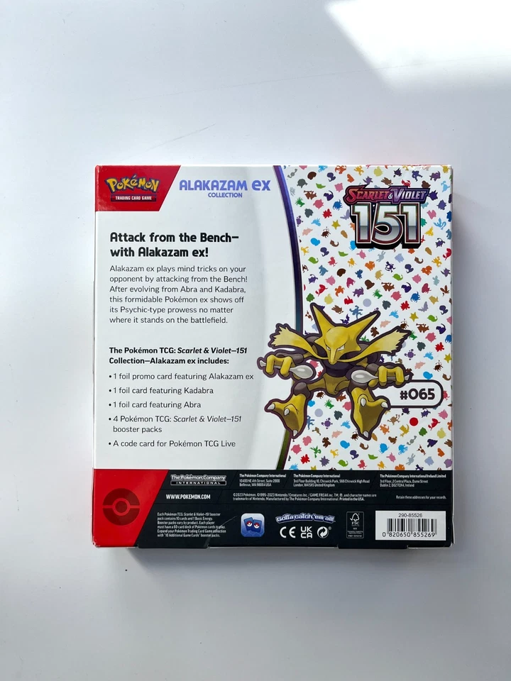 POKEMON TCG SCARLET & VIOLET 3.5 151 ALAKAZAM EX COLLECTION - image 3 of 3