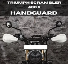 HANDGUARD WHITE FIT FOR TRIUMPH SCRAMBLER 400X