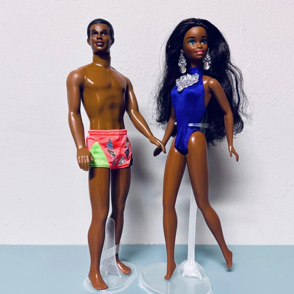 复古 BARBIE DISCONTINUE SHANI-10958 &STEVEN-10959 太阳珠宝 批量 美泰 很好! — 第 4/4 张图片