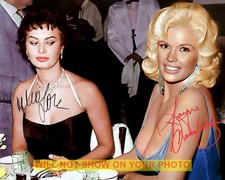 Collectible 8x10 Silver Screen Hollywood Stars, Sophia Loren and Jayne Mansfield