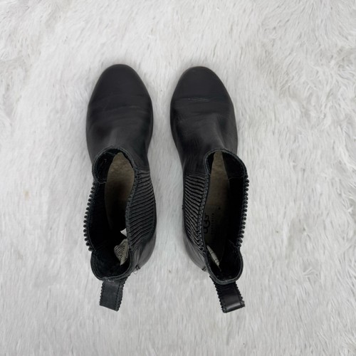 UGG size 6 black leather Jo Chelsea pull on ankle boots women's - Bild 7 von 9