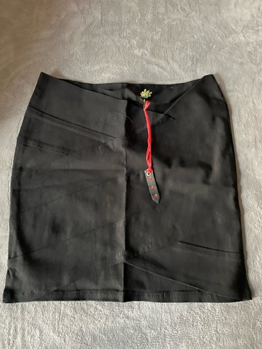 Minifalda elástica ceñida al cuerpo con bandas negras Poof Couture - Imagen 1 de 5