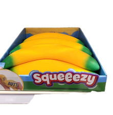 Squeeezy Sunny Days Squishy Banana Large Stress Relief Toy viral BRAND NEW