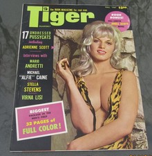 1967 Fall TIGER Pin-Up Magazine Mario Andretti Michael Caine Hell's Angels Look