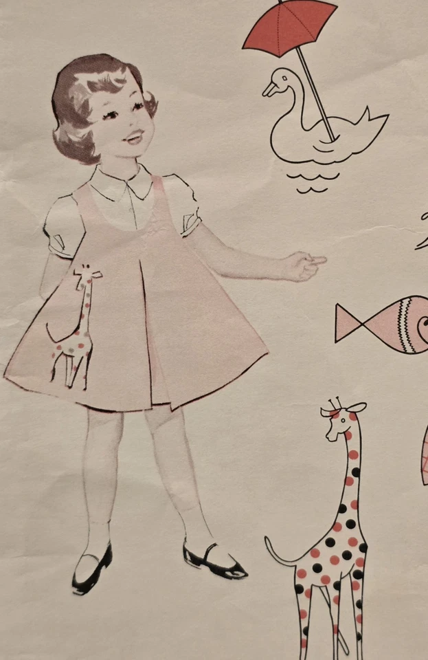 1960 Singer Pattern; 6 Applique Designs; Uncut and Complete. - Image 2 of 3