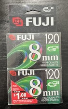 FUJIFILM 120 8mm Camcorder Video Cassette Tape 2-Pack NEW