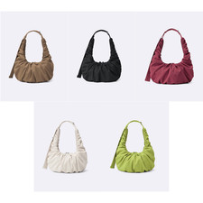 Dumpling Bag GU Japan Black Red Natural Brown 4 Colors