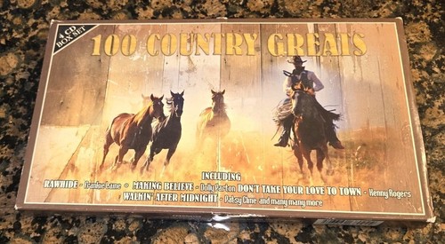 100 COUNTRY GREATS 4 CD BOX SET Frankie Lane, Dolly, Kenny Rogers, Patsy Cline - Picture 1 of 6