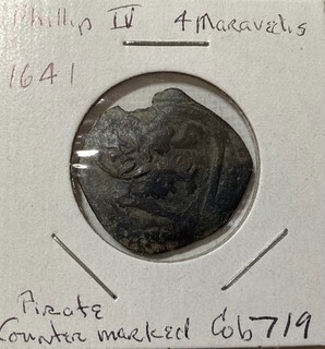 1641 Spain Pirate Cob 4 Marvavadives Counter Marked