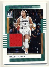 Haley Jones Jersey Series Patch Relic 2025 Donruss WNBA Card #20 Atlanta Dream
