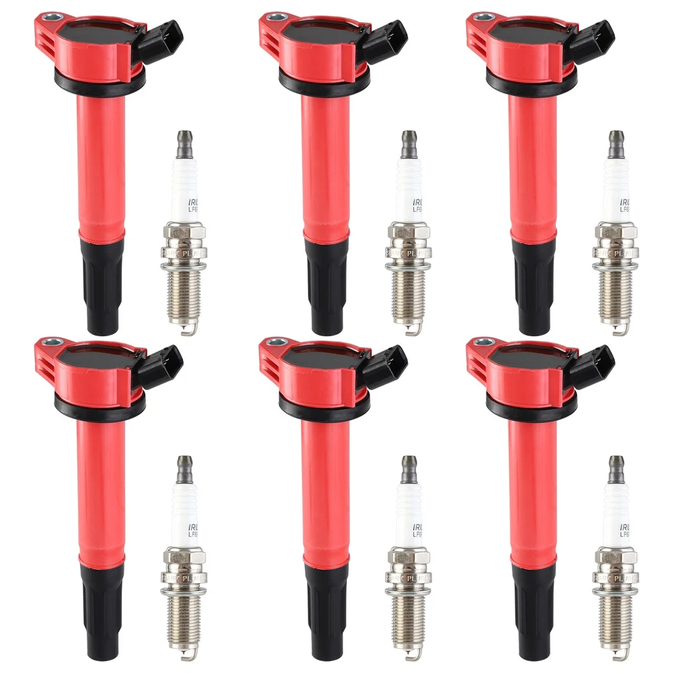 6X Spark Plug & 6X Ignition Coil Pack For 2006-2016 Lexus IS250 IS300 IS350 - Image 4 of 4