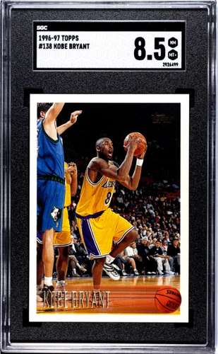 SGC 8.5 1996-97 Topps #138 Kobe Bryant Los Angeles Lakers ROOKIE NO RESERVE!