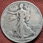 1919 D Walking Liberty Half Dollar 50C Silver Coin Better Date F Details Nice