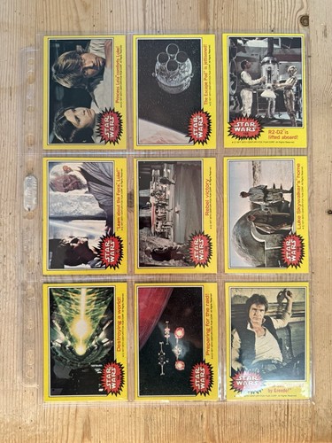 STAR WARS 1977 TOPPS TRADING CARDS US ISSUE YELLOW SET SERIES 3 VINTAGE - Picture 6 of 17