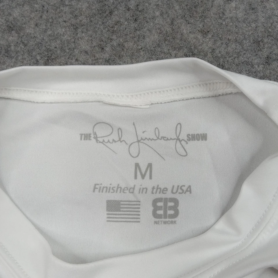 Camisa Rush Limbaugh Hombres Mediana Show Stand Up For Betsy Ross Bandera de EE. UU. Camiseta Patriota Foto 3 de 4