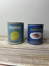 Rex London Retro Metal Storage Tins Set Moroccan Lemons Rose Harissa Kitchen
