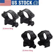 Scope Rings Low Profile Mount 1 Inch/30mm Scope Ring for 20mm Picatinny Rail US