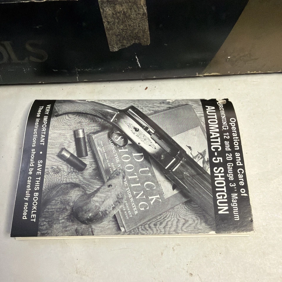 Browning 自动 5 猎枪盒和操作手册 仅限 — 第 2/4 张图片