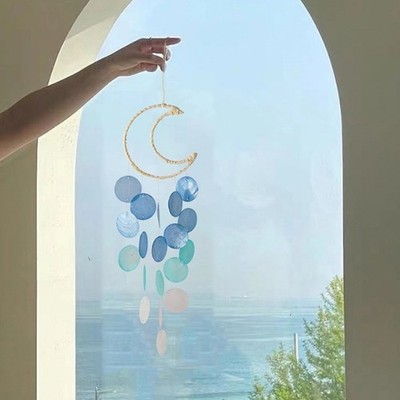 Muschel Windspiele für Garten Outdoor hängend Deko mit sanftem Klang One