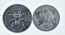 Lot 2 1 Oz Silver Rounds 2015 Australia 1 Dollar - 2022 Austria 1 1/2 Euro *223