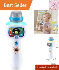 Interactive Kids Karaoke Microphone - Bluetooth, Lights  Voice Effects Included