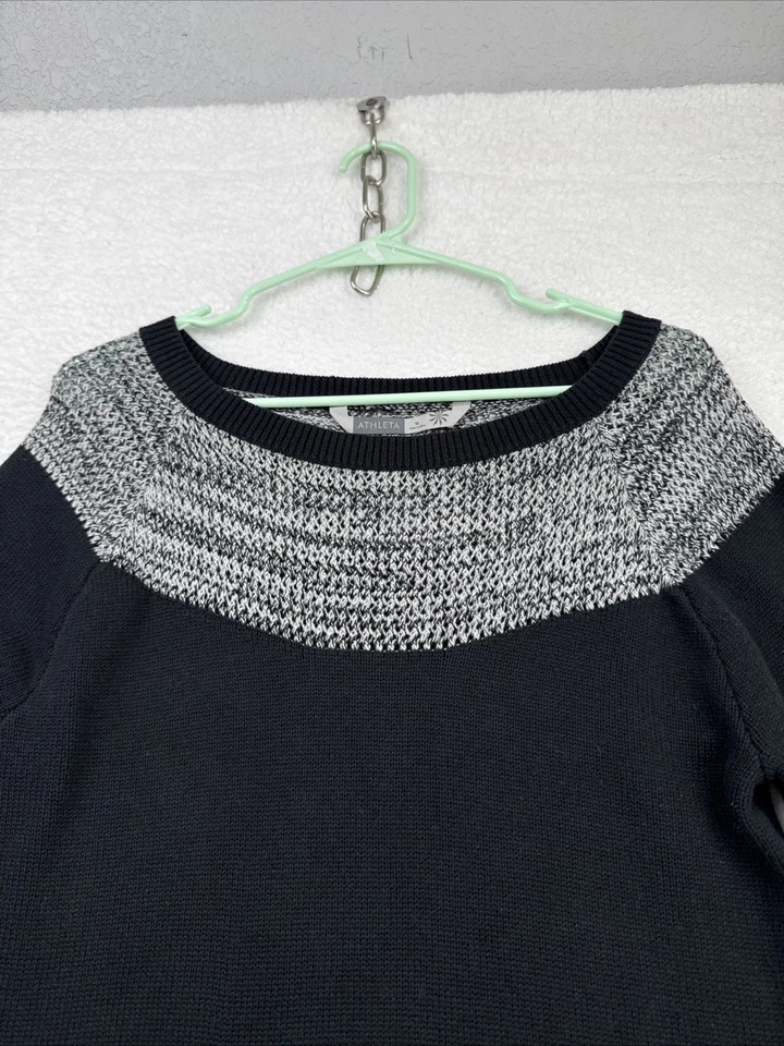 Vestido Suéter Athleta Mediano Manga Larga Gris Carbón Rosa Fair Isle Cachemira Blnd Foto 2 de 4