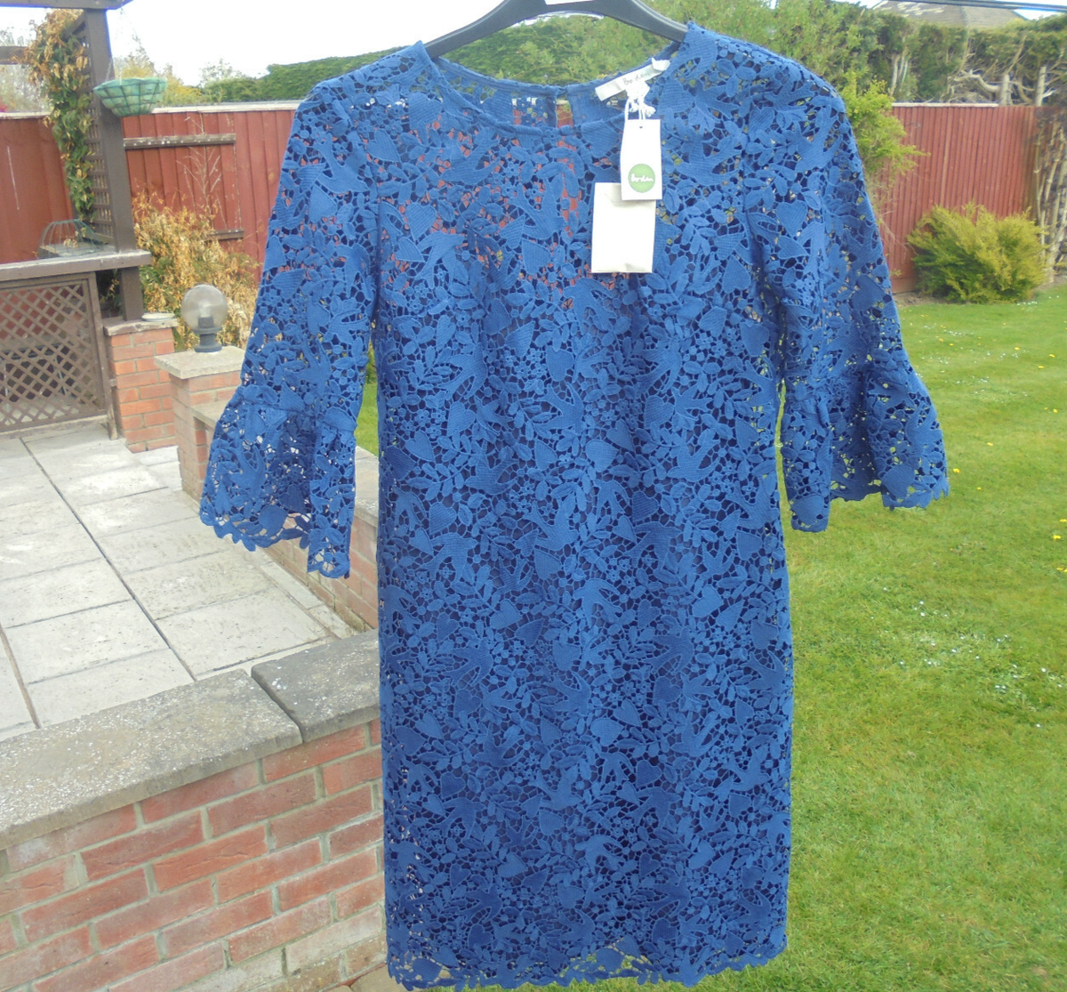 boden brittany lace dress Boden Brittany Lace Dress W0027 UK 14 R EU 40 US 10 Blue for sale online