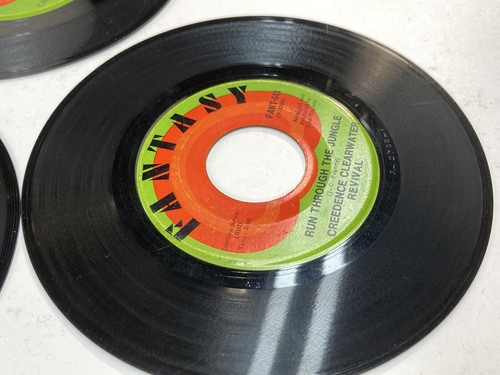 Creedence Clearwater Revival 45'S LOT OF 3- Run Through the Jungle VERY GOOD - Picture 6 of 9
