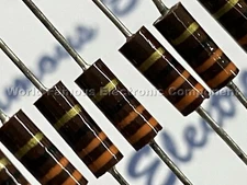 4pcs - S.E.I RC-1/2 33R 1/2W 5% 350V Carbon Composition Resistor NOS JAPAN