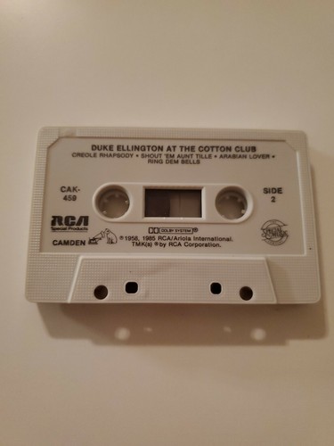 Duke Ellington At The Cotton Club Audio Cassette - Picture 3 of 4