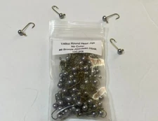 100pcs unpainted 1/48 oz Round head jig with no collar