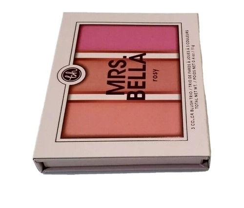 BH Cosmetics Mrs Bella Rosy 3 Color Blush Trio Makeup Palette Women Cheeks NEW - Picture 6 of 8