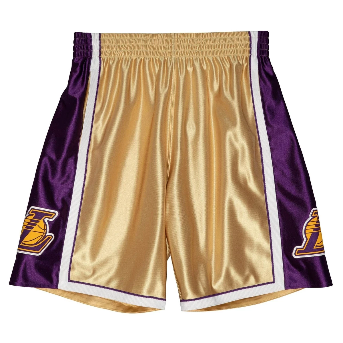 Gold 2025 lakers shorts