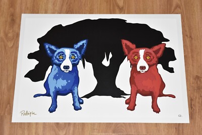 George Rodrigue Blue Dog My Bad Brother Silkscreen Print Signed | eBay