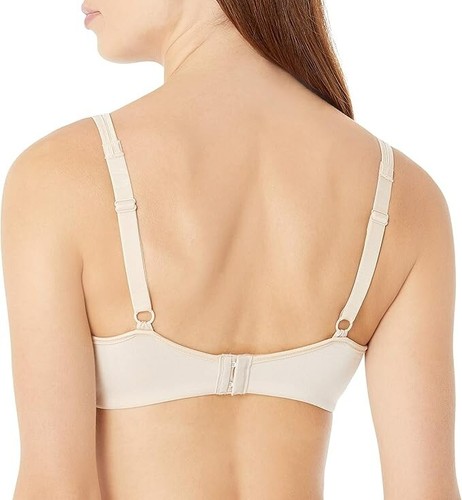 Lilyette Women's 0904 Plunge Into Comfort Keyhole Minimizer Bra Champagne 34D - Picture 2 of 2