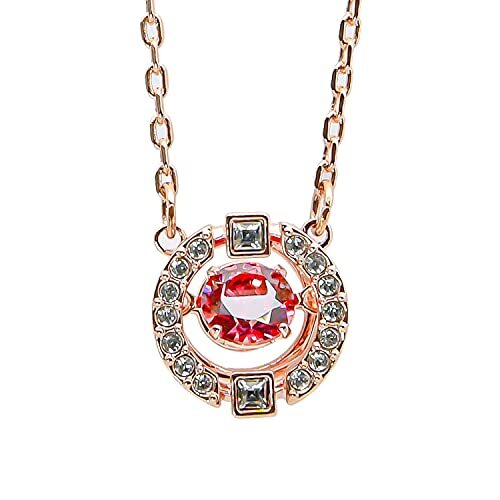 Collier Femme Avec Pendentif Cristal Rose Et Blanc NEEMODA - Neuf Avec étiquettes