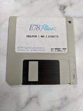 VINTAGE IBM PC DISK E78 PLUS EMULATOR 1 AND 2...