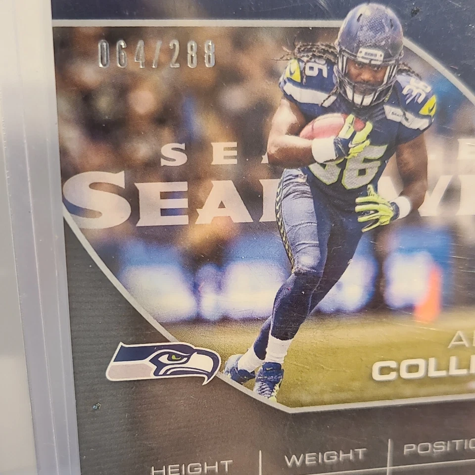 2016 Panini Infinity Alex Collins #'D /288 Silver Refractor Patch Relic SP - Image 3 of 3