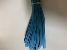 RAWLINGS/TANNERS PREMIUM LEATHER GLOVE LACE 1/4" BY 72" DARK CAROLINA BLUE